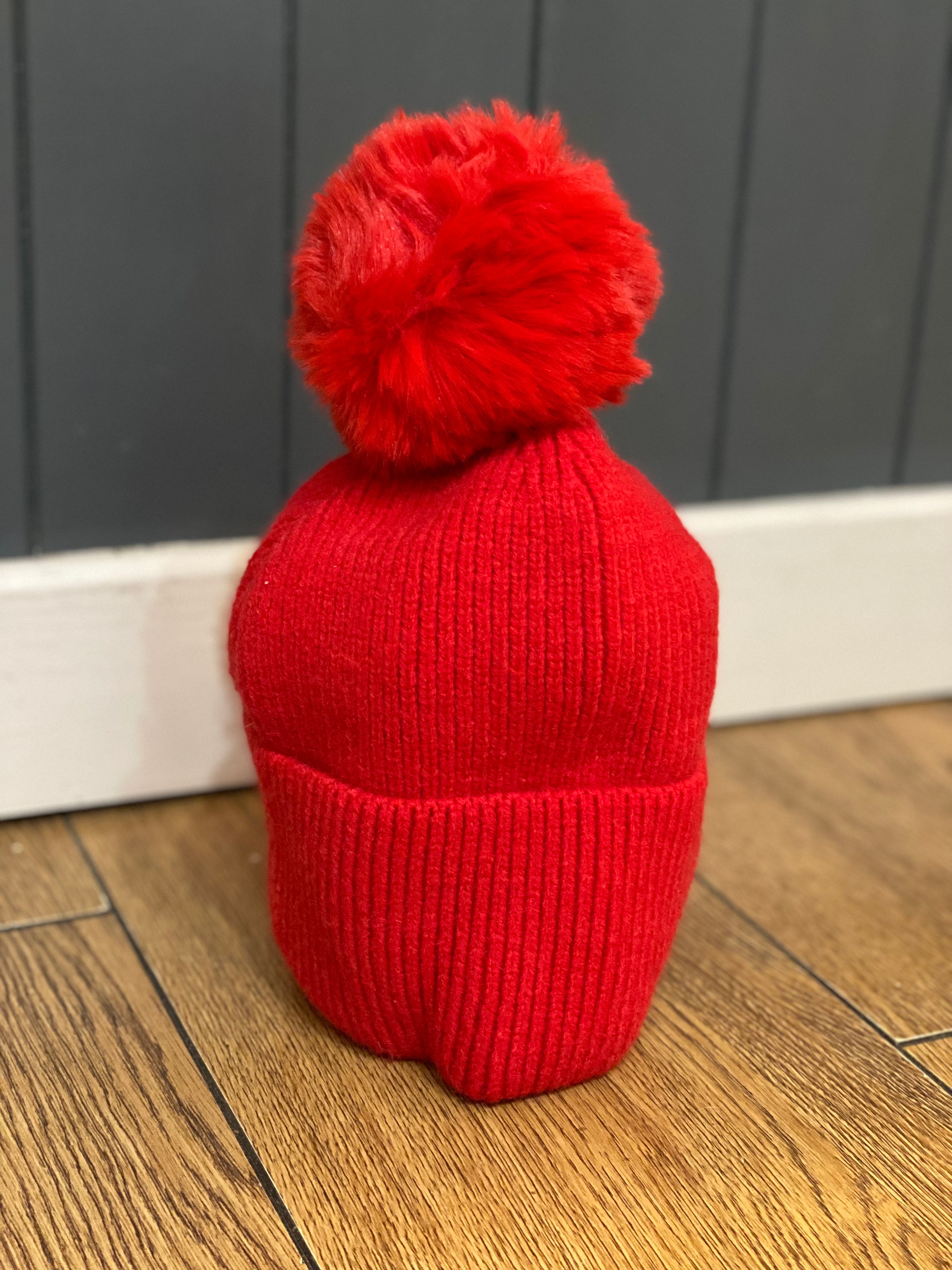 Cashmere Mix Pom Pom Hat