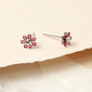 Silver Studs - Tiny Flowers