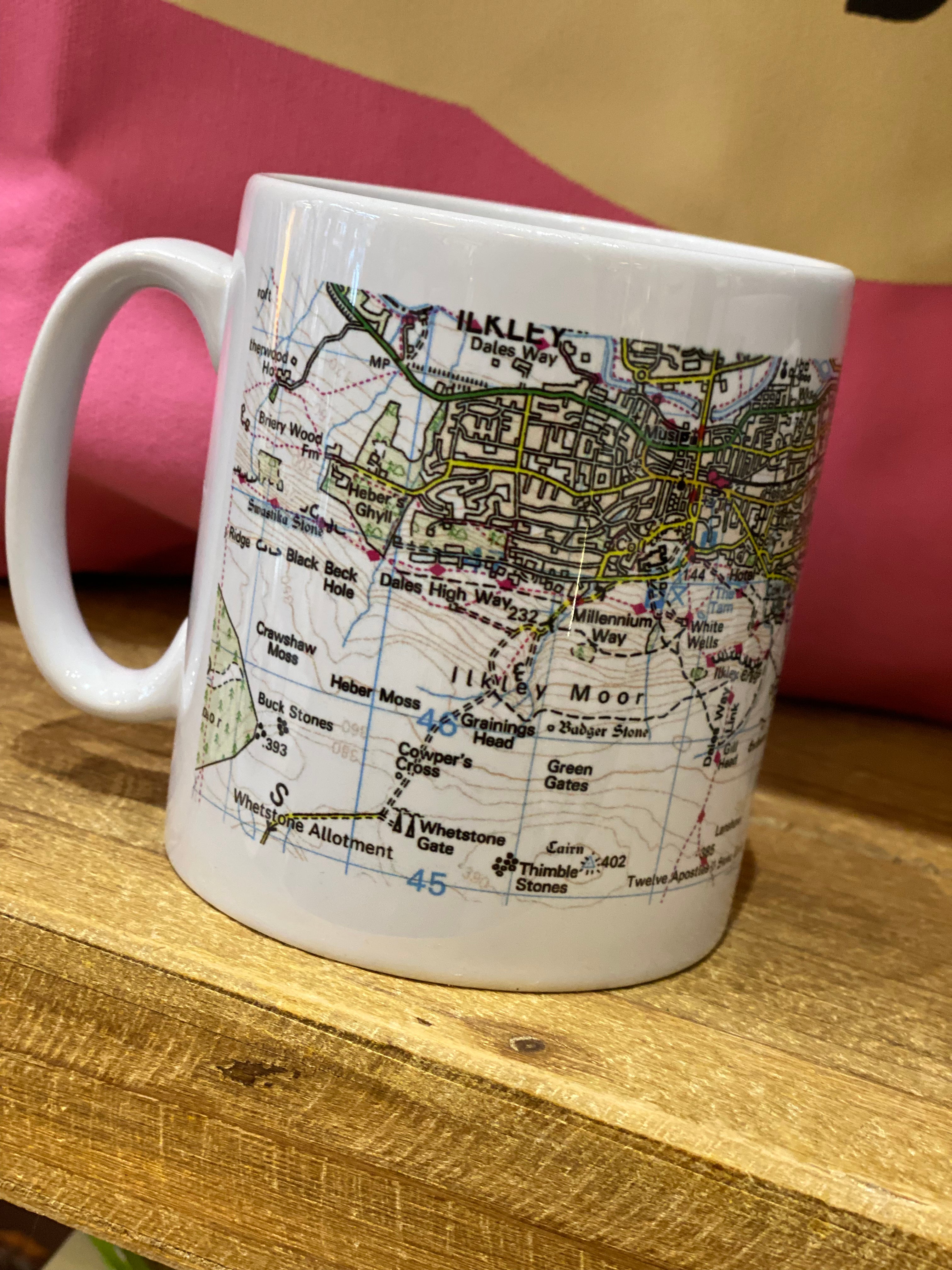 Ilkley Map Mug