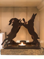 Load image into Gallery viewer, Votive - Boxing Hares
