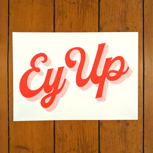 ‘Ey Up’ Framed Print