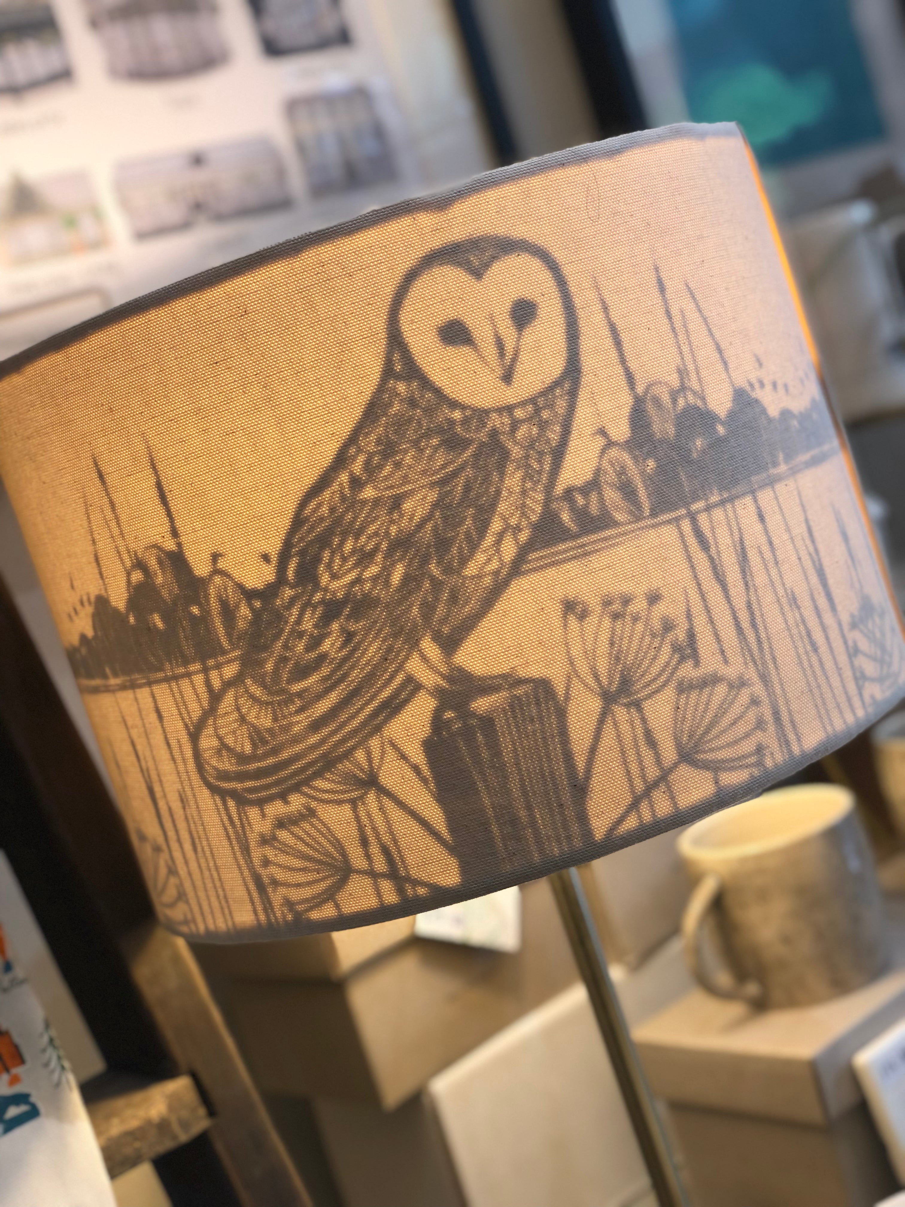 Barn Owl Lamp Shade Nora s Interiors Gifts