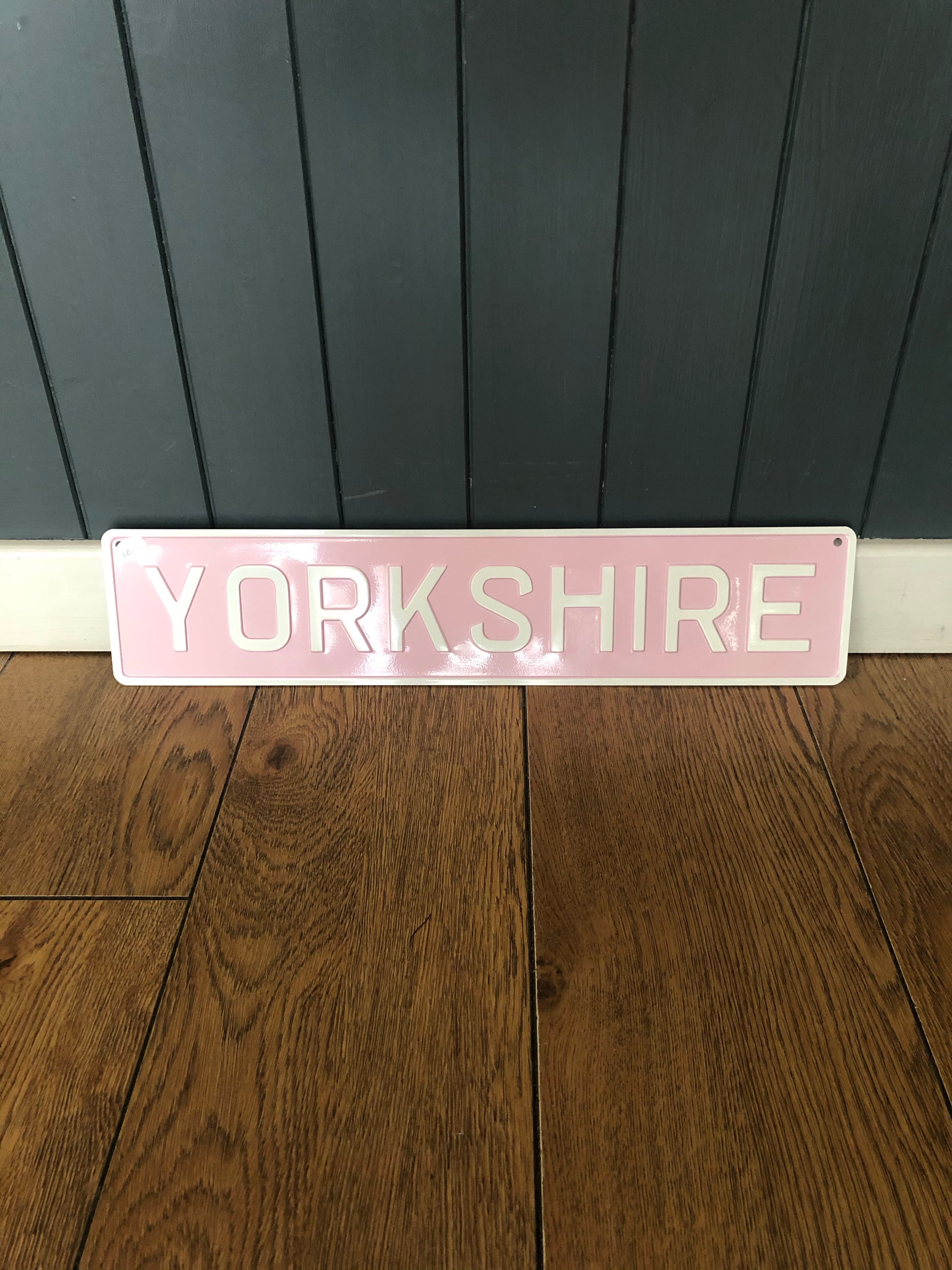 'Yorkshire' Enamel Sign