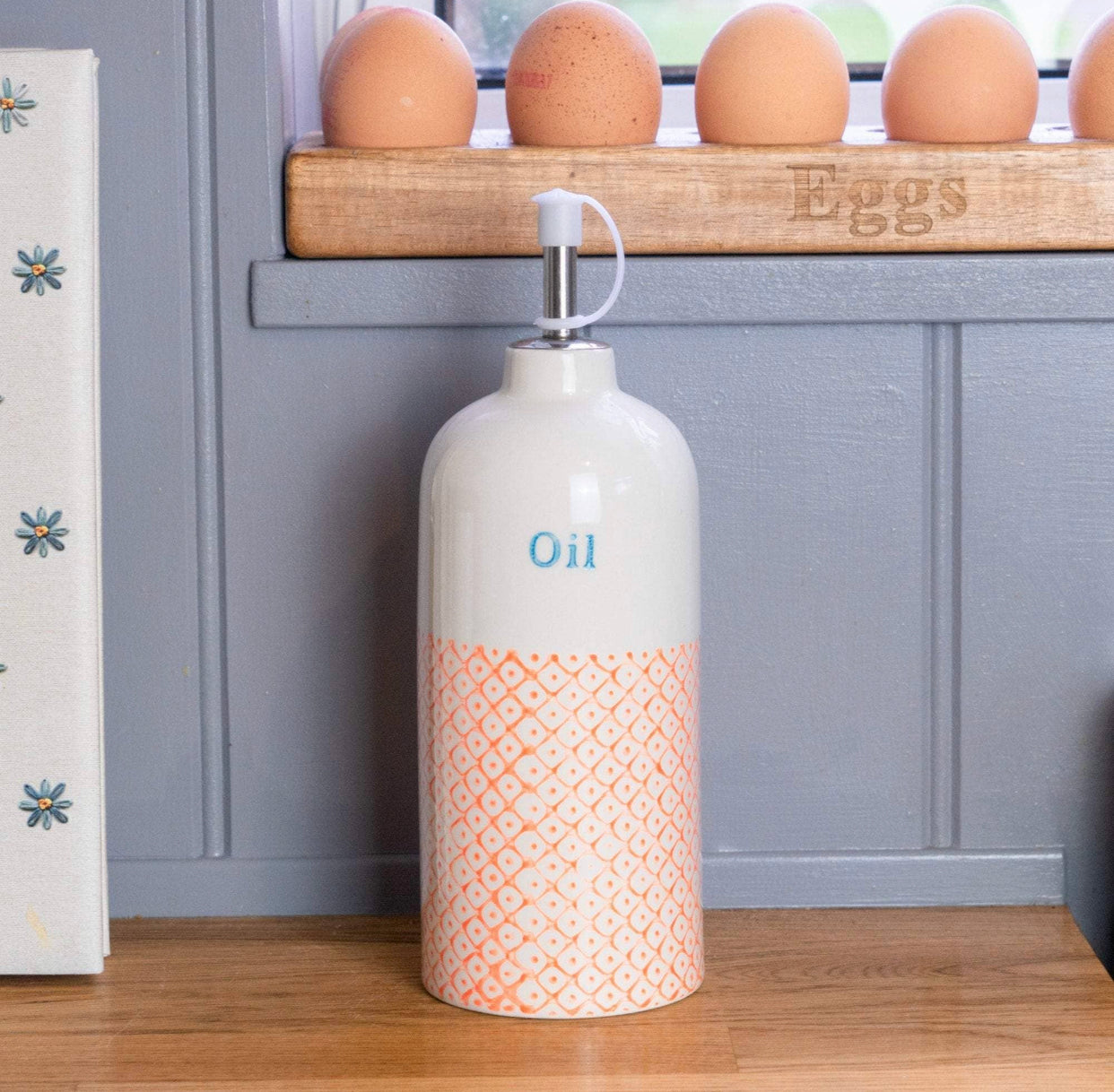 Patterned Oil/Vinegar Bottles