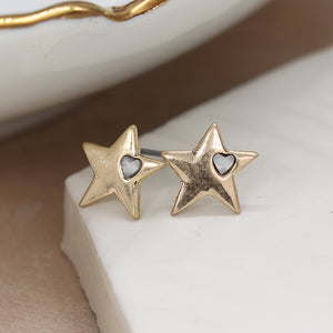 Earrings - Gold Star Studs