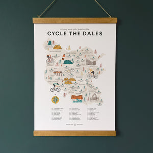 A3 Cycle The Dales Print