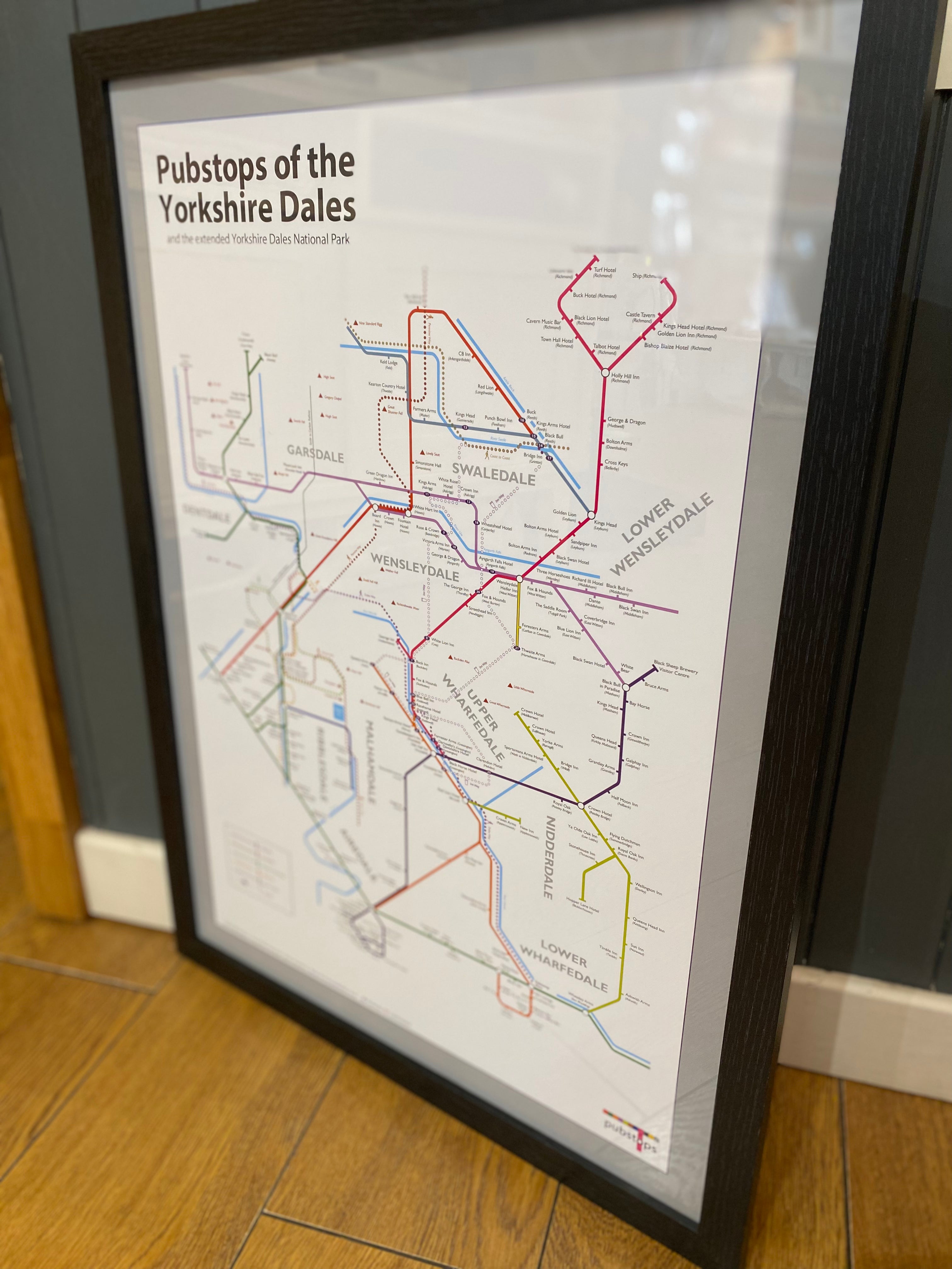 Framed ’Pubstops’ Print