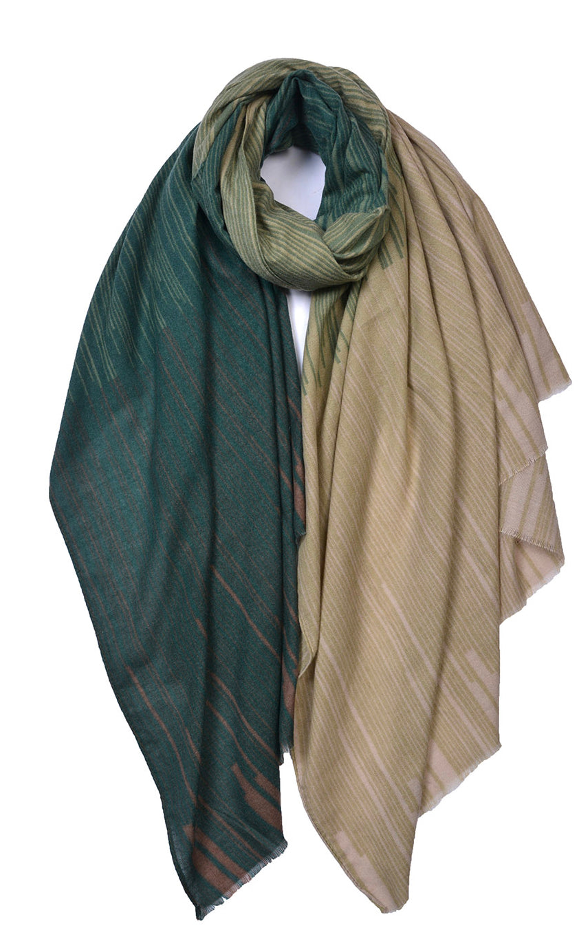 Cross Lines Cashmere Mix Scarf