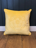 Load image into Gallery viewer, Velvet Yorkshire Rose Cushion
