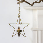 Load image into Gallery viewer, Hanging Star Tea Light Holder
