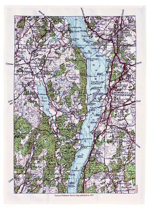 Map Tea Towel