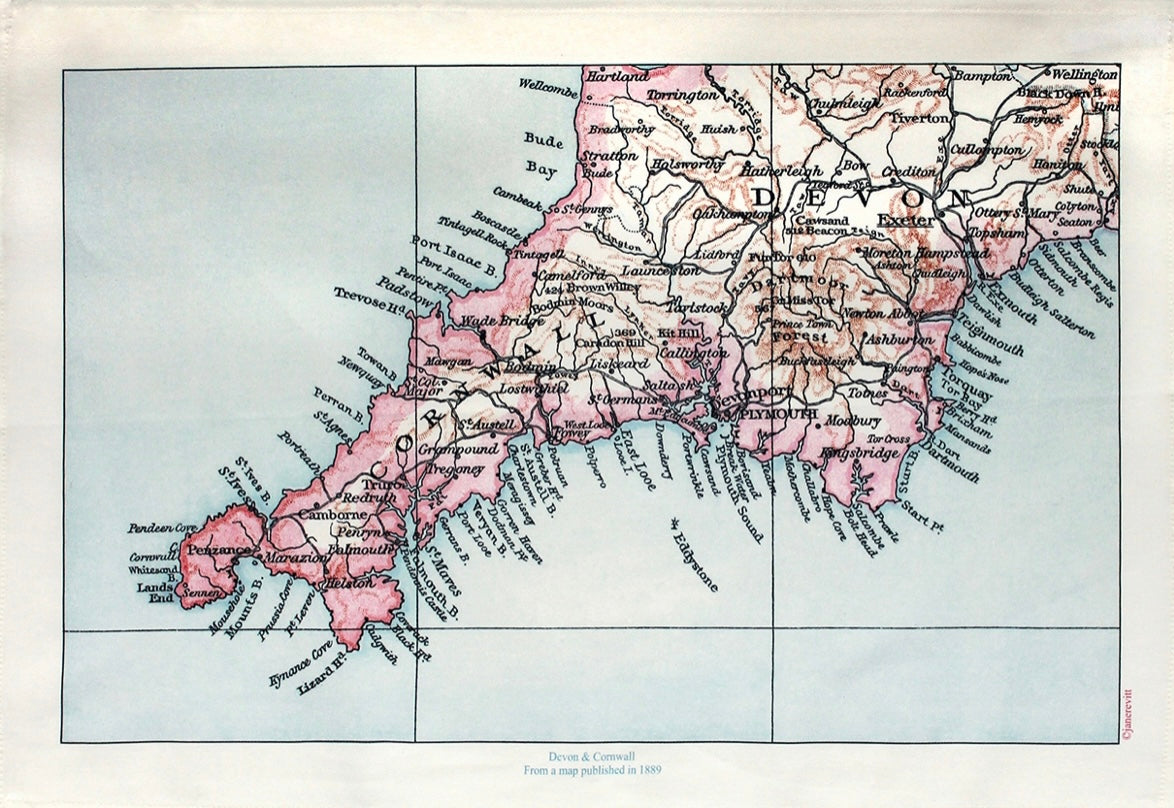 Map Tea Towel