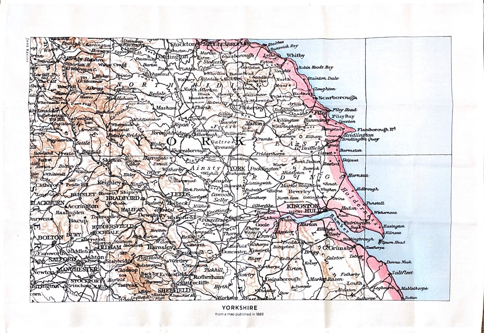 Map Tea Towel