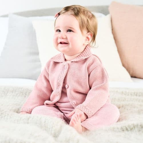 Baby Cardigan with Collar