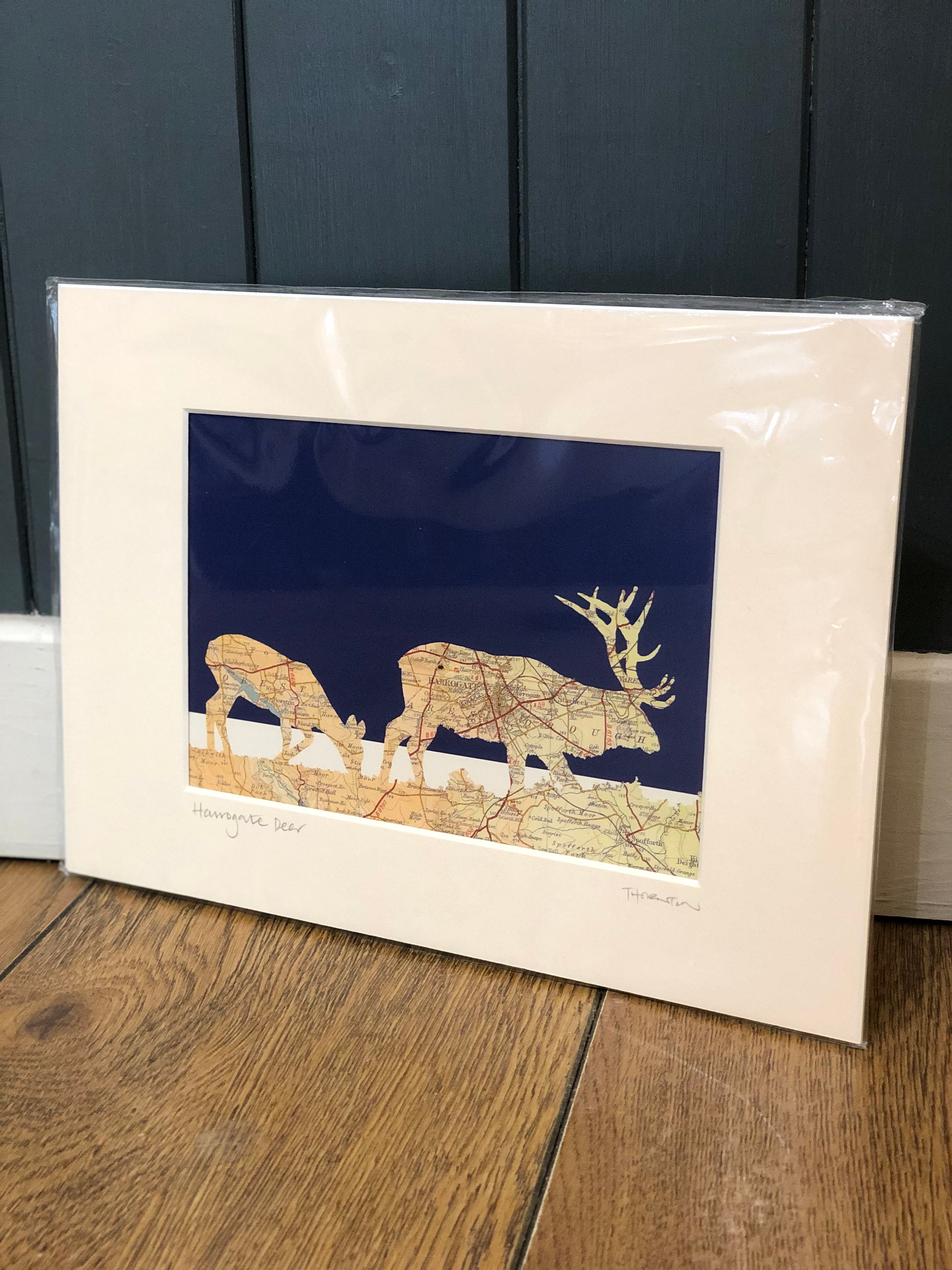 Framed Harrogate Deer Picture