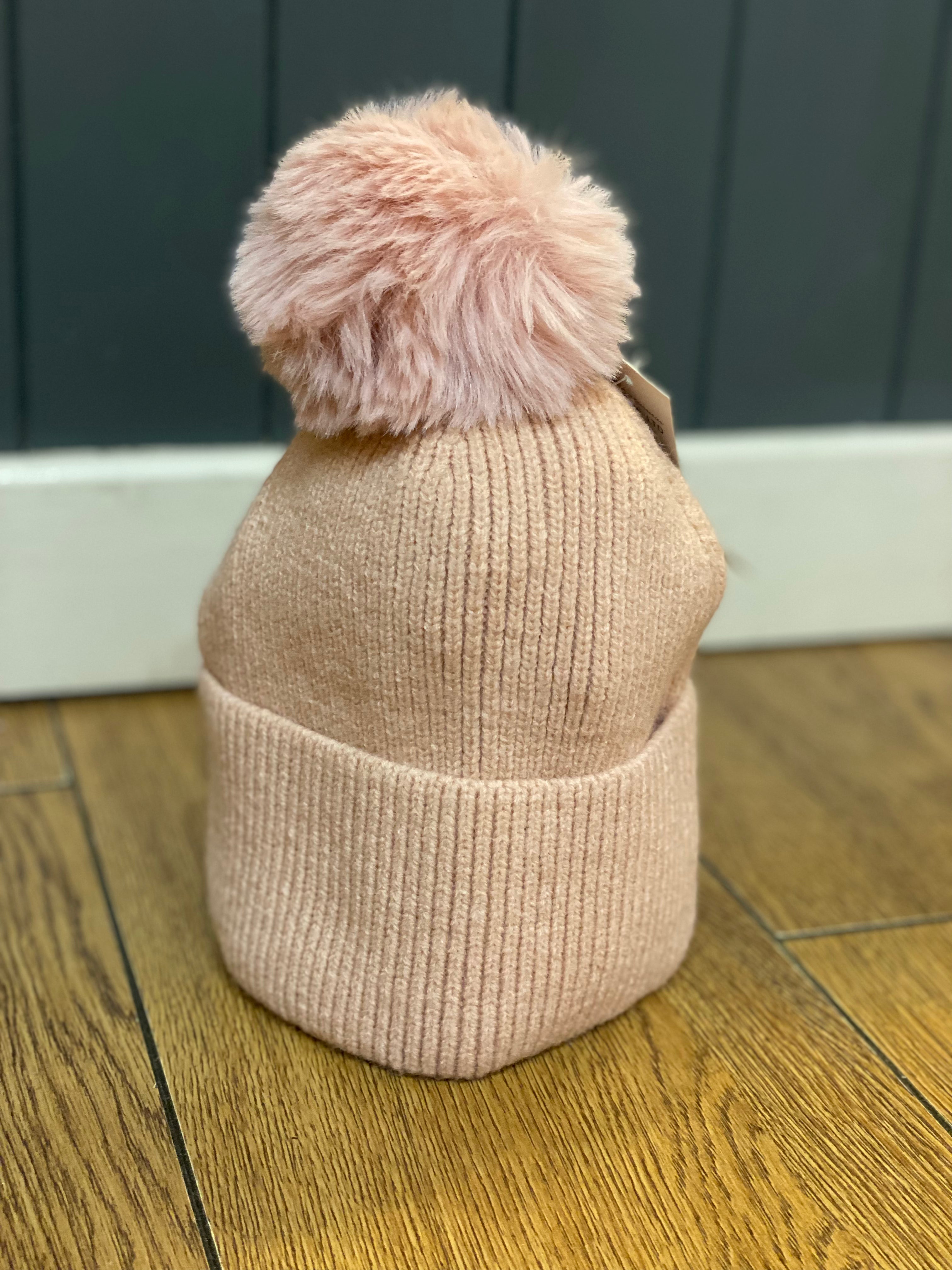 Cashmere Mix Pom Pom Hat