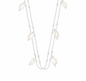 Joma Jewellery Pearl Wrap Necklace