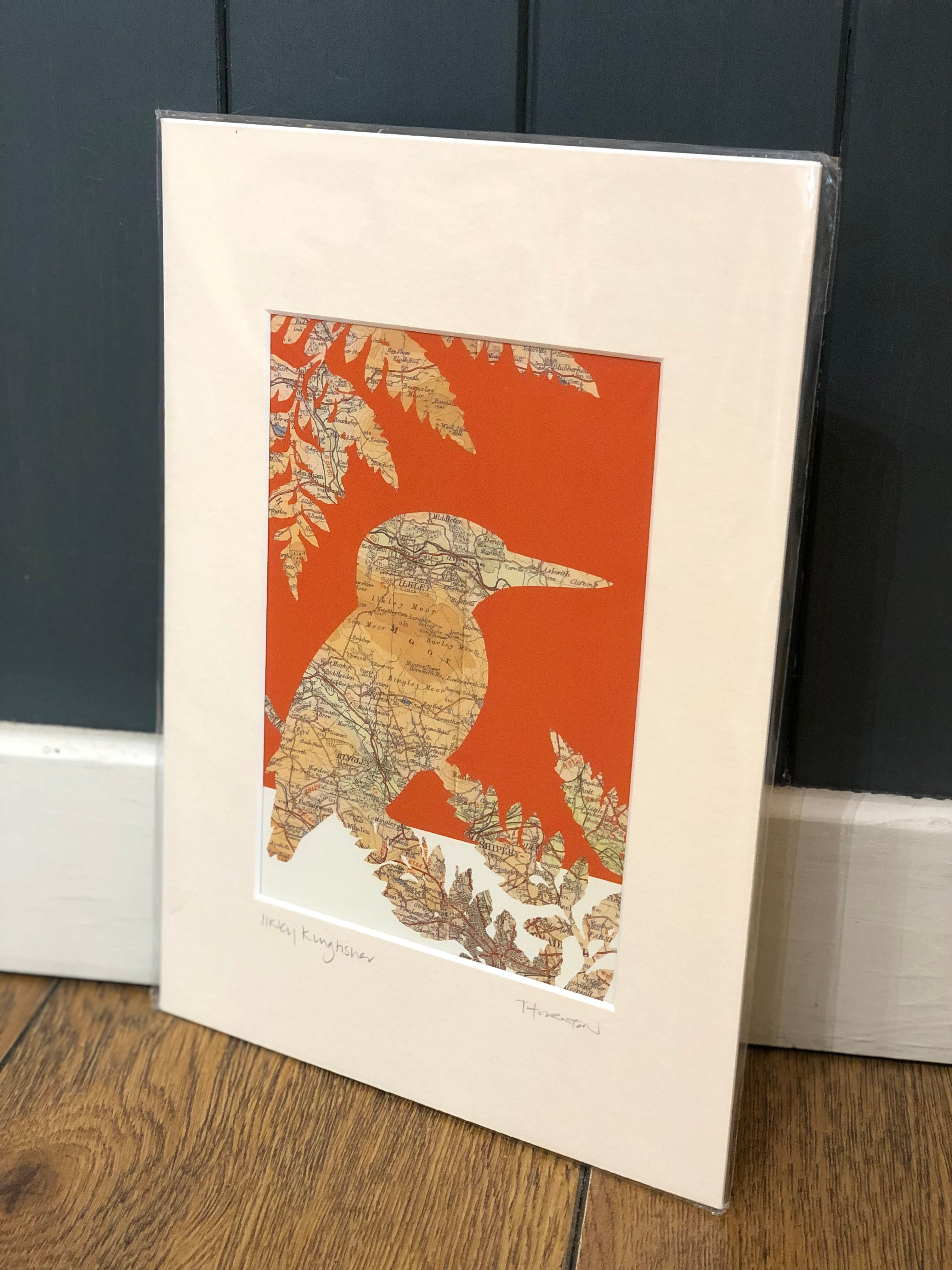 Framed Ilkley Kingfisher Picture