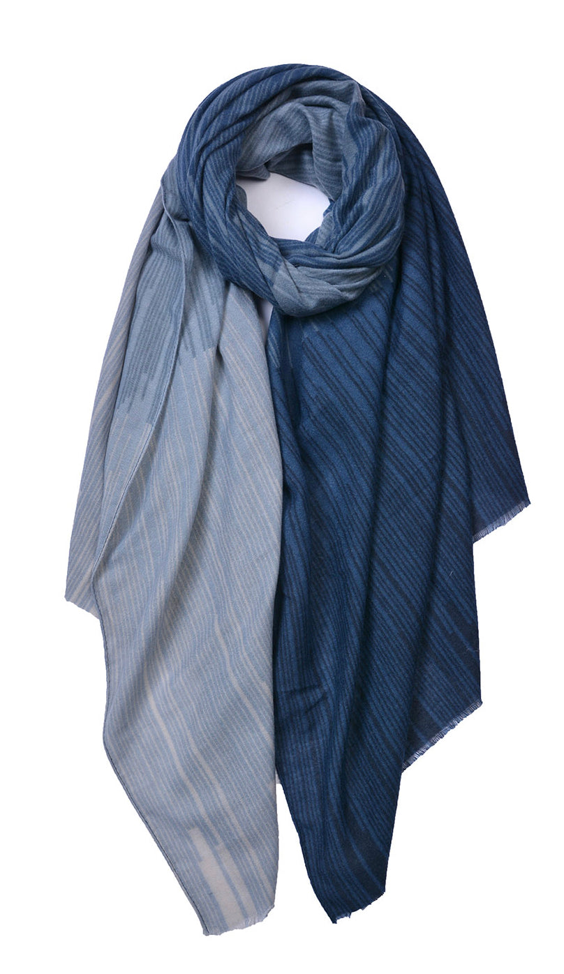 Cross Lines Cashmere Mix Scarf