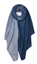 Load image into Gallery viewer, Cross Lines Cashmere Mix Scarf
