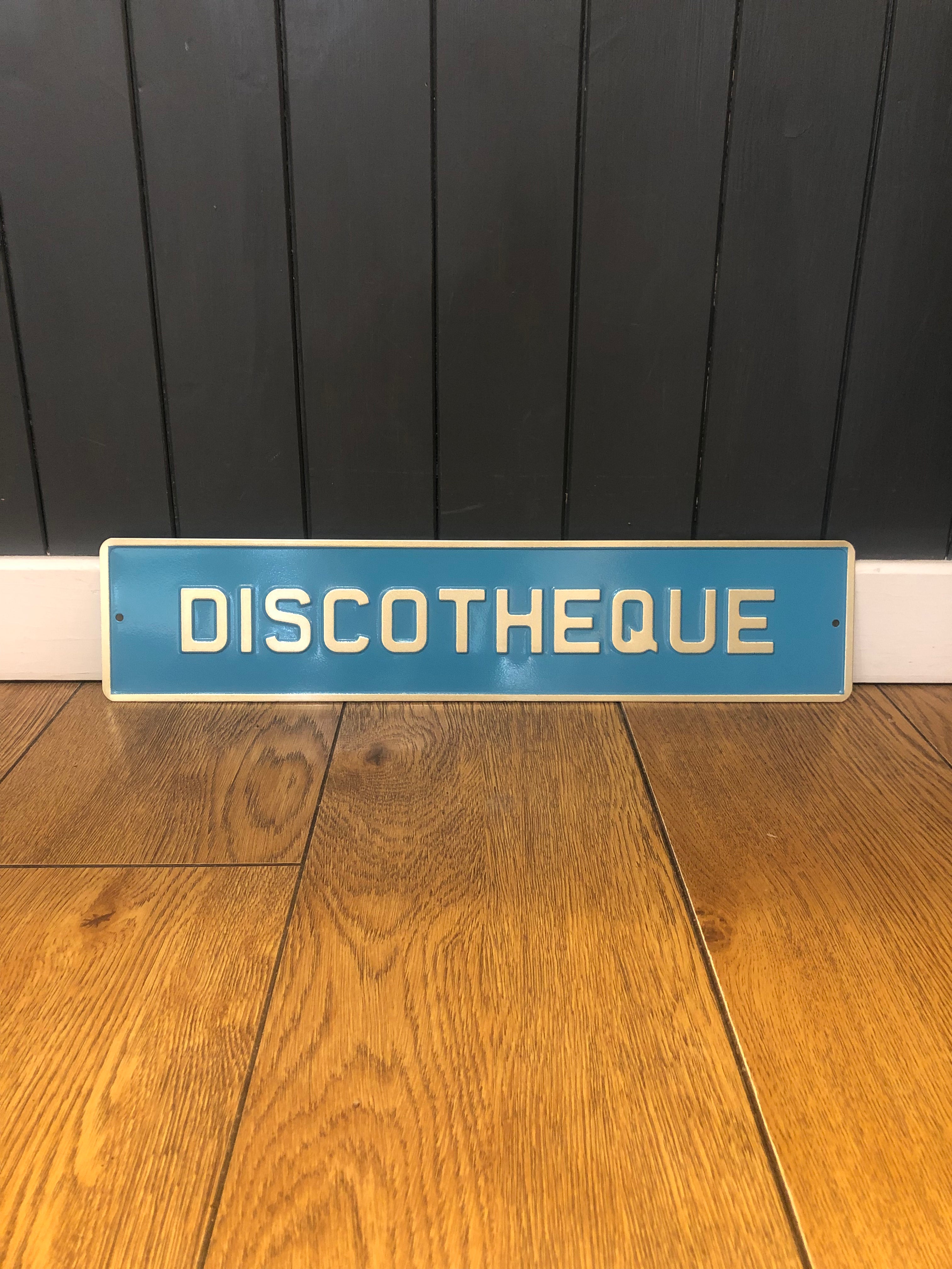 Kitchen Disco Enamel Sign