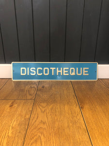 Kitchen Disco Enamel Sign