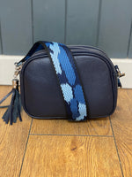 Load image into Gallery viewer, Leather Triple Zip Camera Bag
