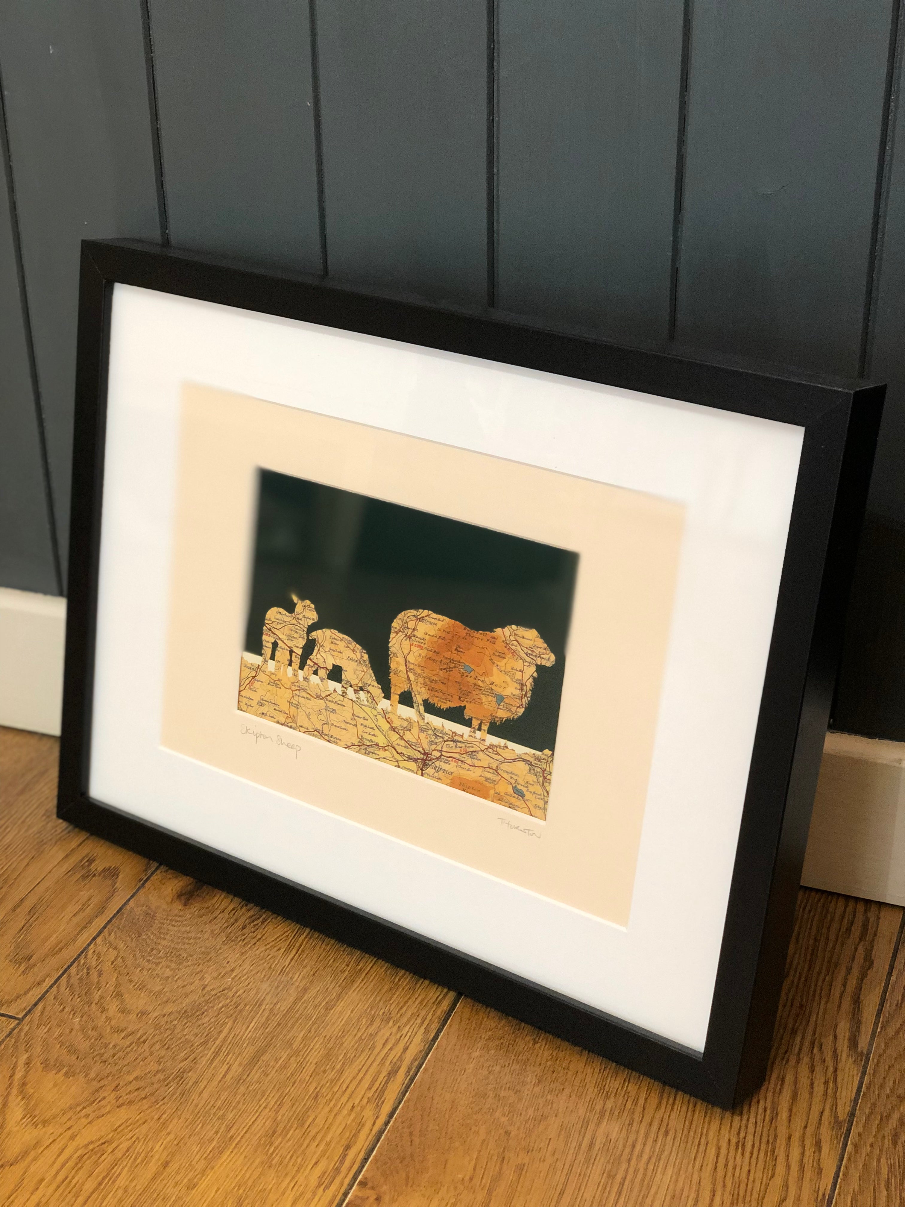 Framed Skipton Sheep Picture