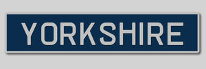 'Yorkshire' Enamel Sign