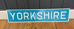 'Yorkshire' Enamel Sign