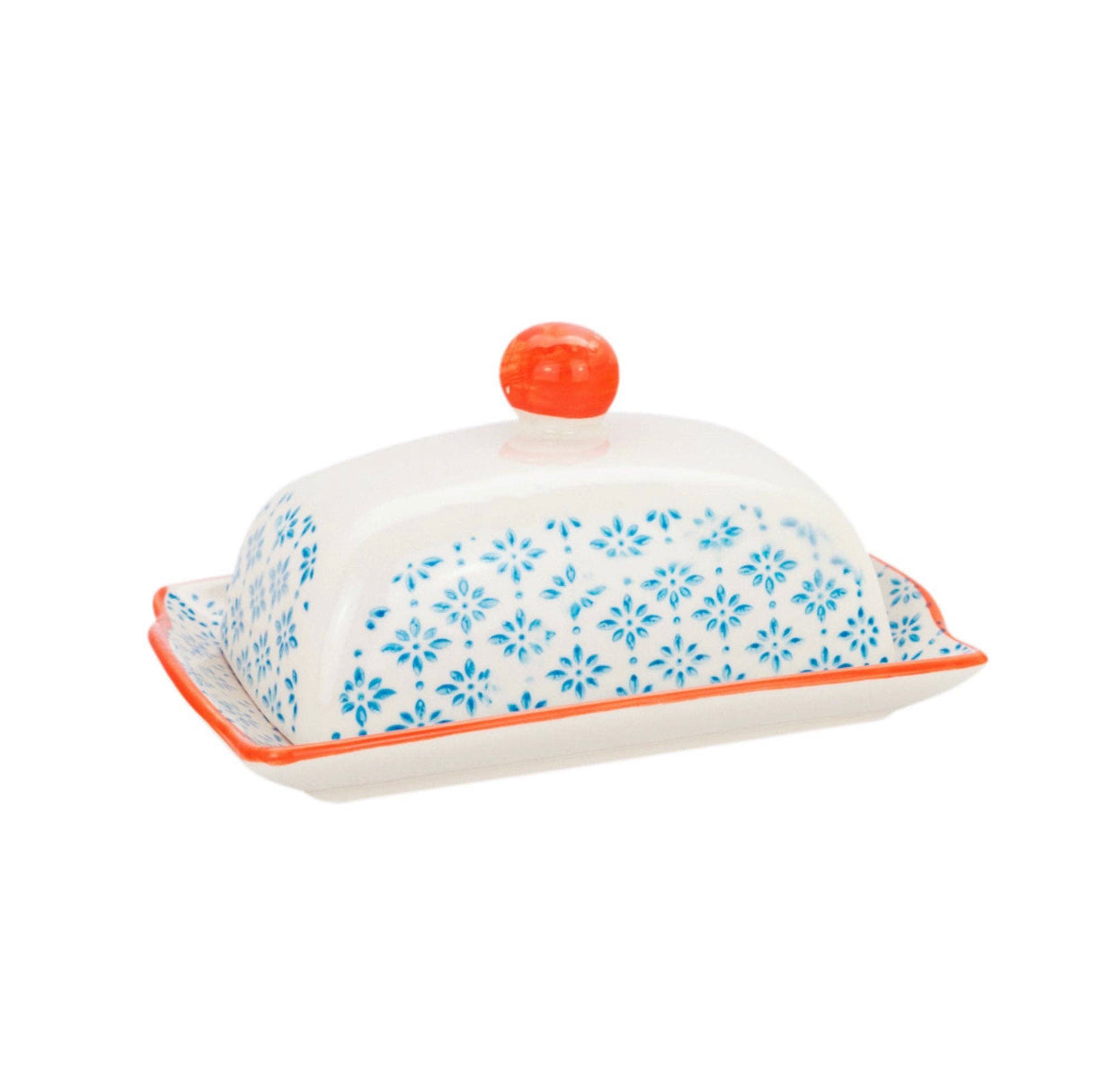 Patterned Butter Dish
