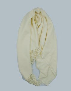 Plain Cashmere Mix Scarf