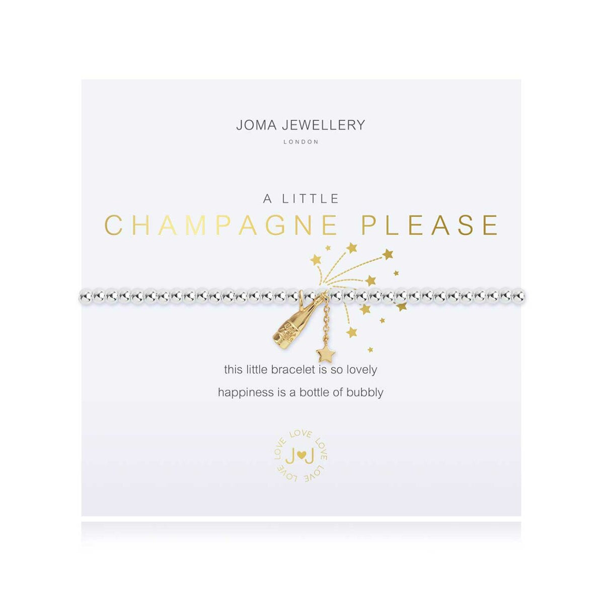 Joma Jewellery 'A Little' Champagne Please