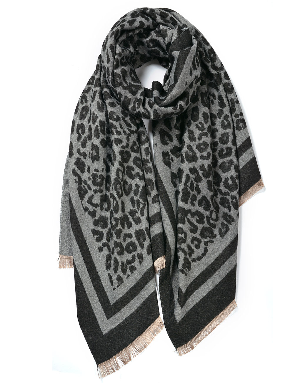 Leopard Edged  Scarf