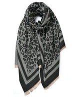 Load image into Gallery viewer, Leopard Edged  Scarf
