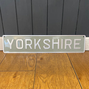 'Yorkshire' Enamel Sign