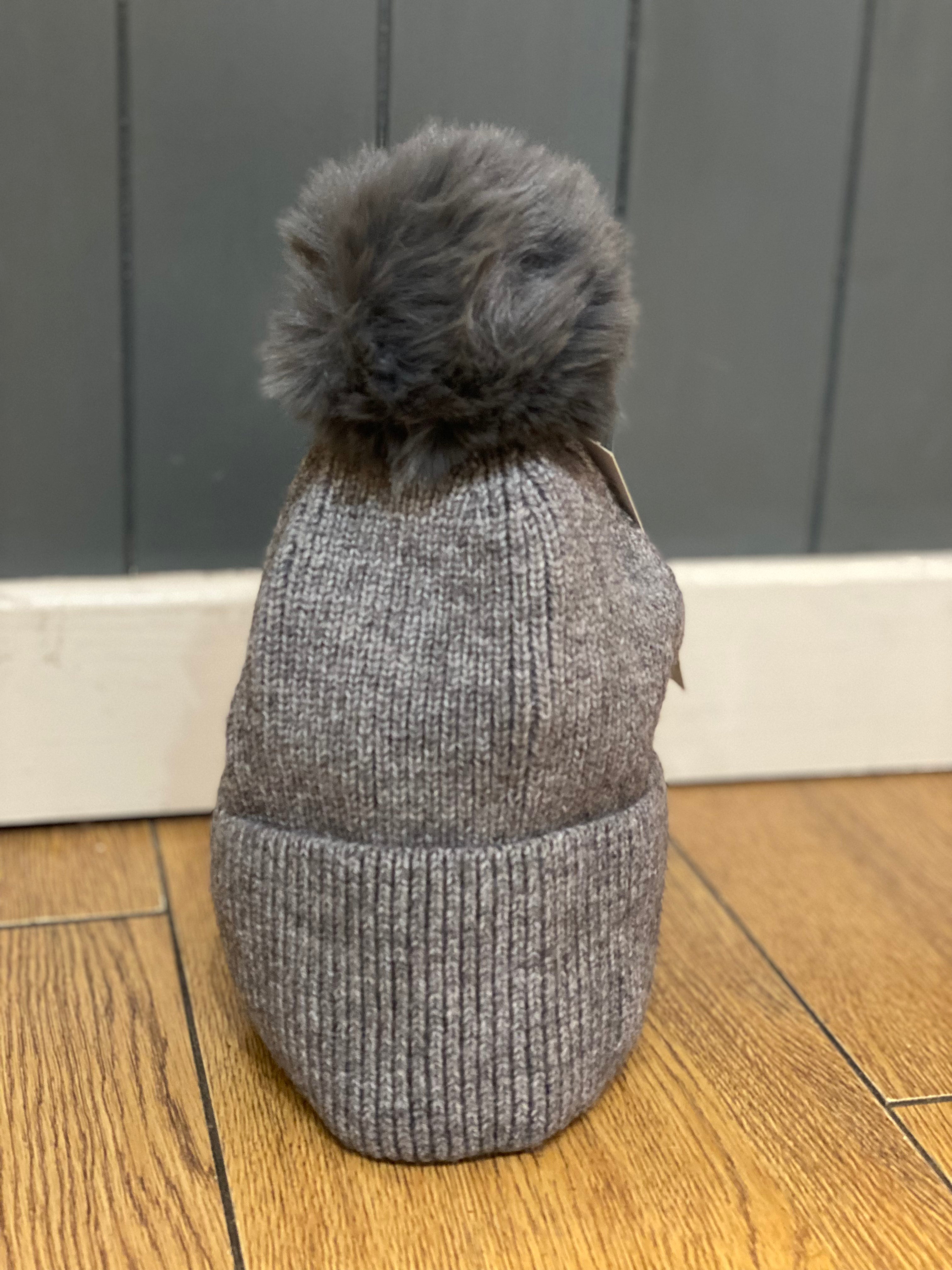 Cashmere Mix Pom Pom Hat