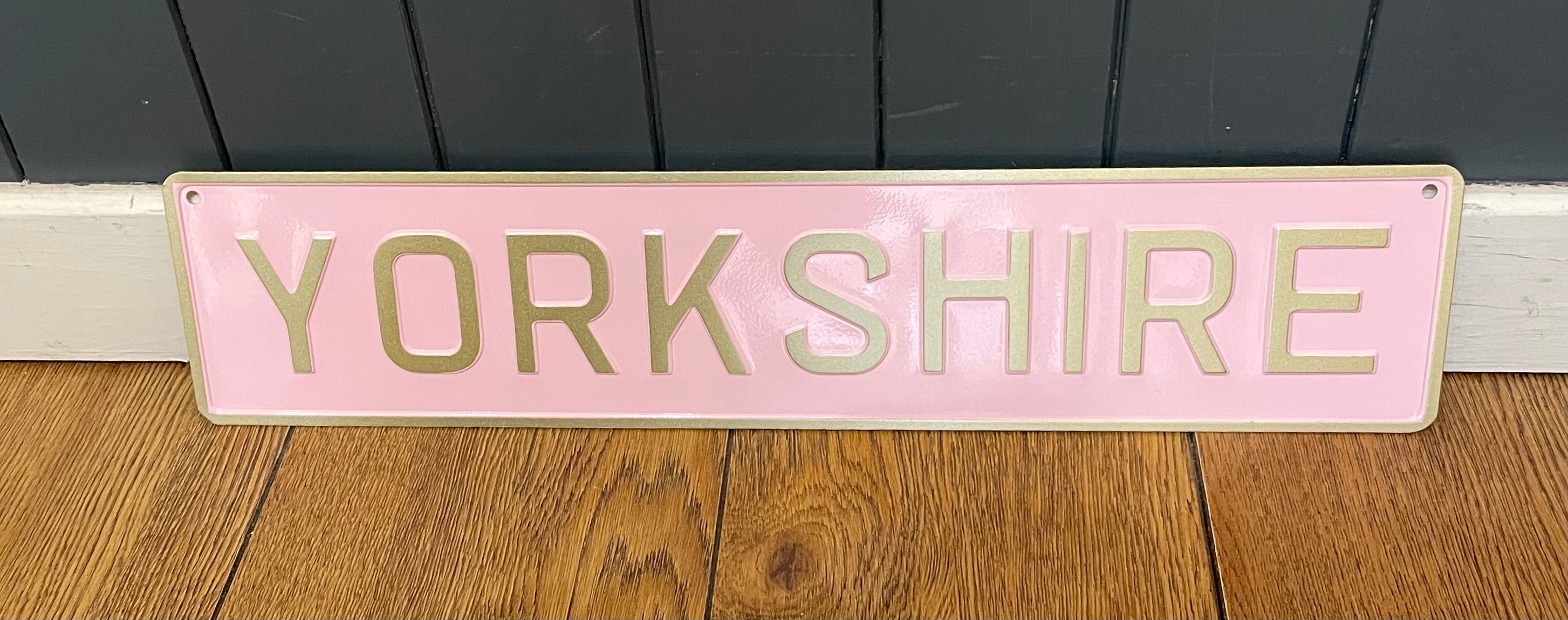 'Yorkshire' Enamel Sign