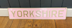 'Yorkshire' Enamel Sign