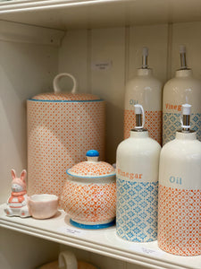 Patterned Oil/Vinegar Bottles