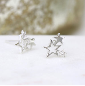 Silver Studs - Star Cluster