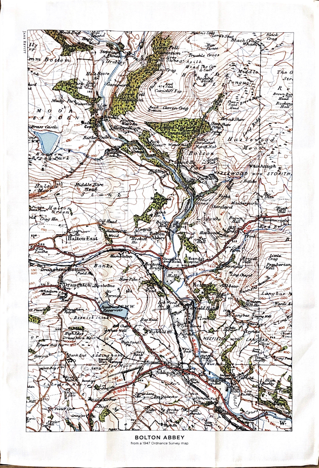 Map Tea Towel