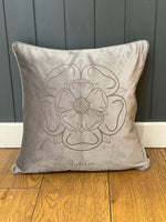 Load image into Gallery viewer, Velvet Yorkshire Rose Cushion
