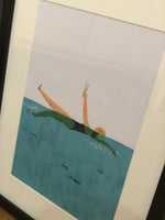 Load image into Gallery viewer, ‘Swim &amp; Fizz’ Framed Print
