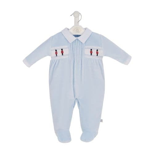 Baby Velour Sleepsuit