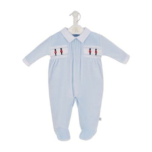 Baby Velour Sleepsuit