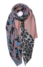 Load image into Gallery viewer, Leopard Cashmere Mix Scarf
