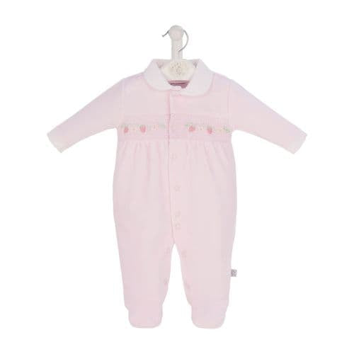 Baby Velour Sleepsuit