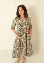 Load image into Gallery viewer, Leopard Print Tiered Dress
