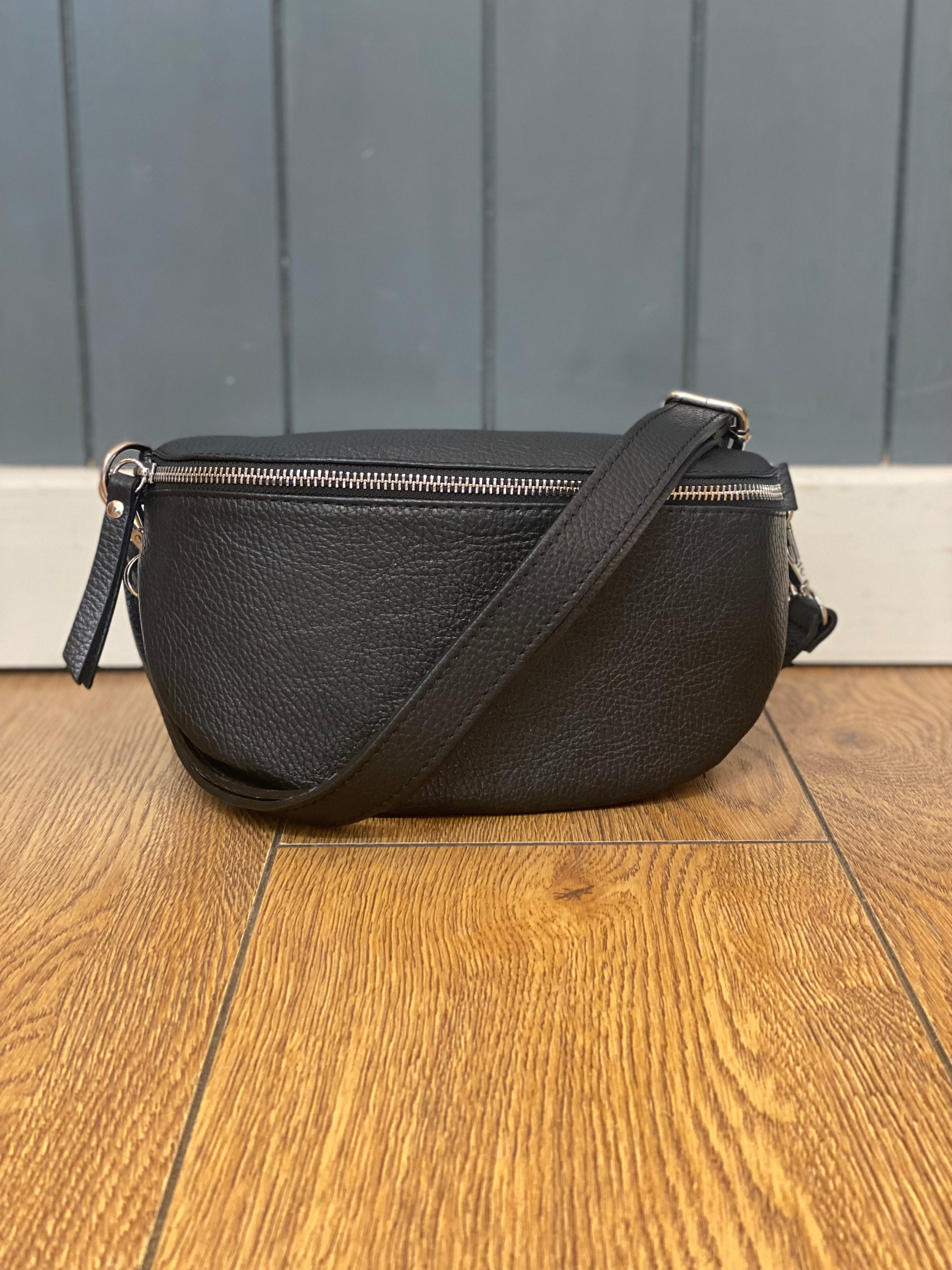 Leather Waist Crossbody Bag